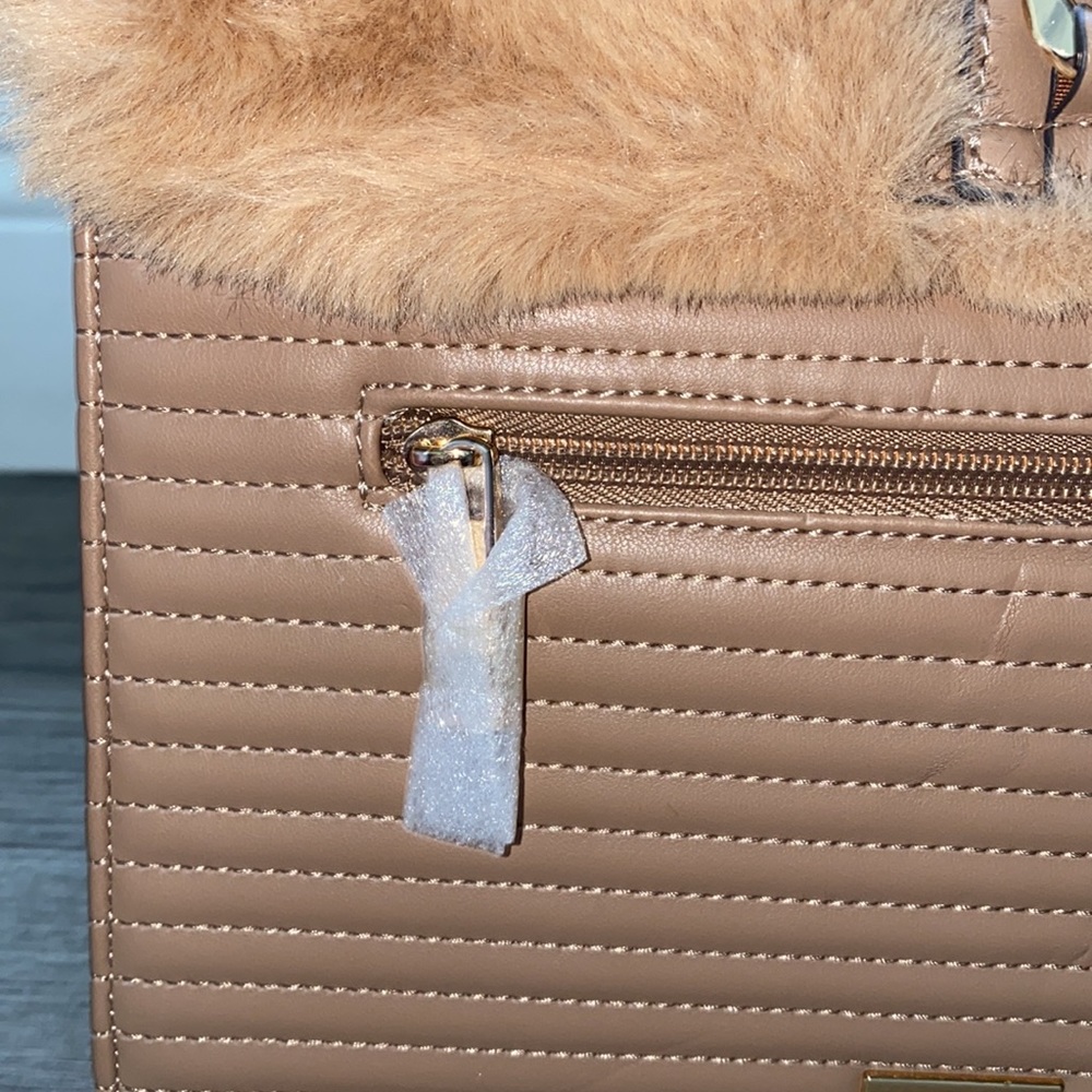 ALDO TAUPE FUR BAG - Picture 8 of 15
